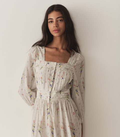 MINTA DRESS -- PAINTED BOUQUET