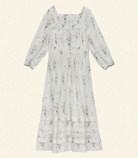 MINTA DRESS -- PAINTED BOUQUET