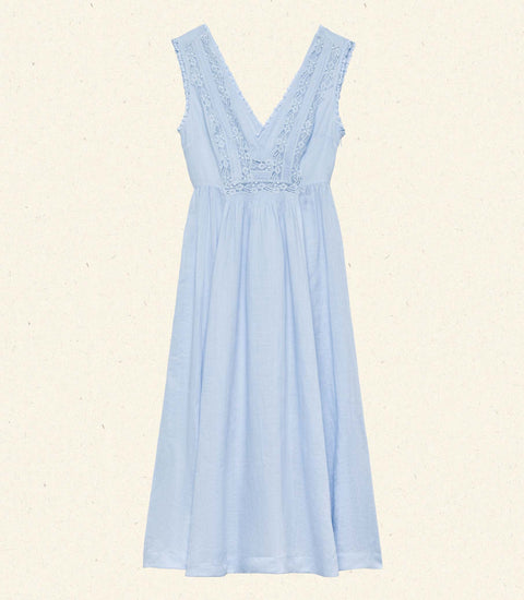 VICTORIA DRESS -- ICY BLUE