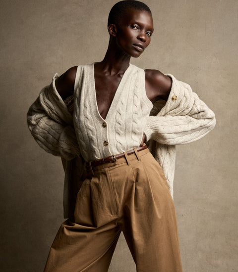 ALBERTA CASHMERE VEST -- COTTAGE