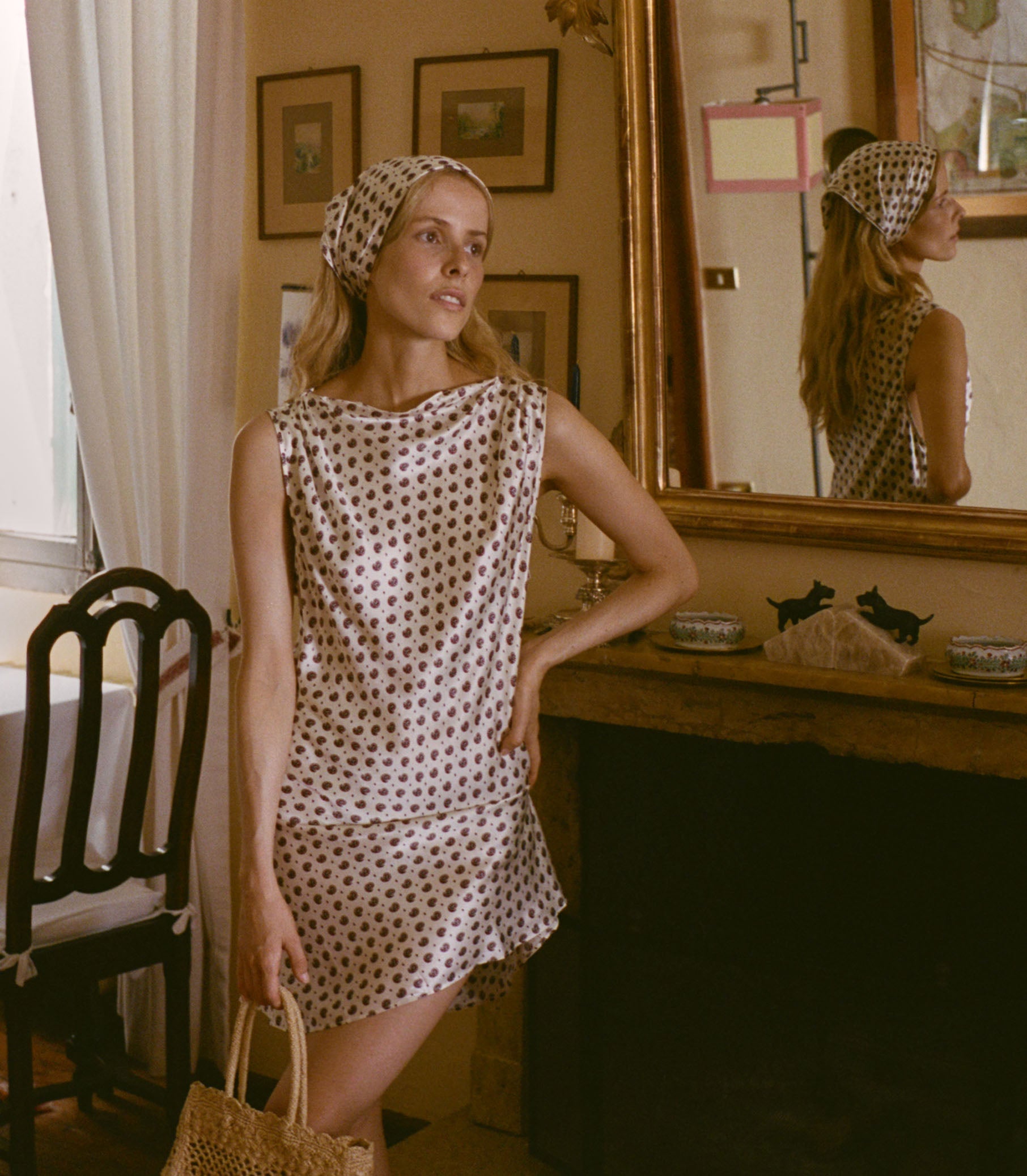 ALFREDA DRESS -- FRANCOISE FOULARD