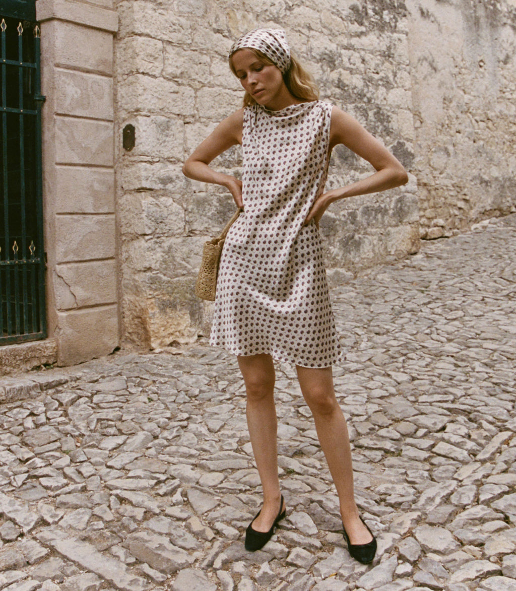 ALFREDA DRESS -- FRANCOISE FOULARD