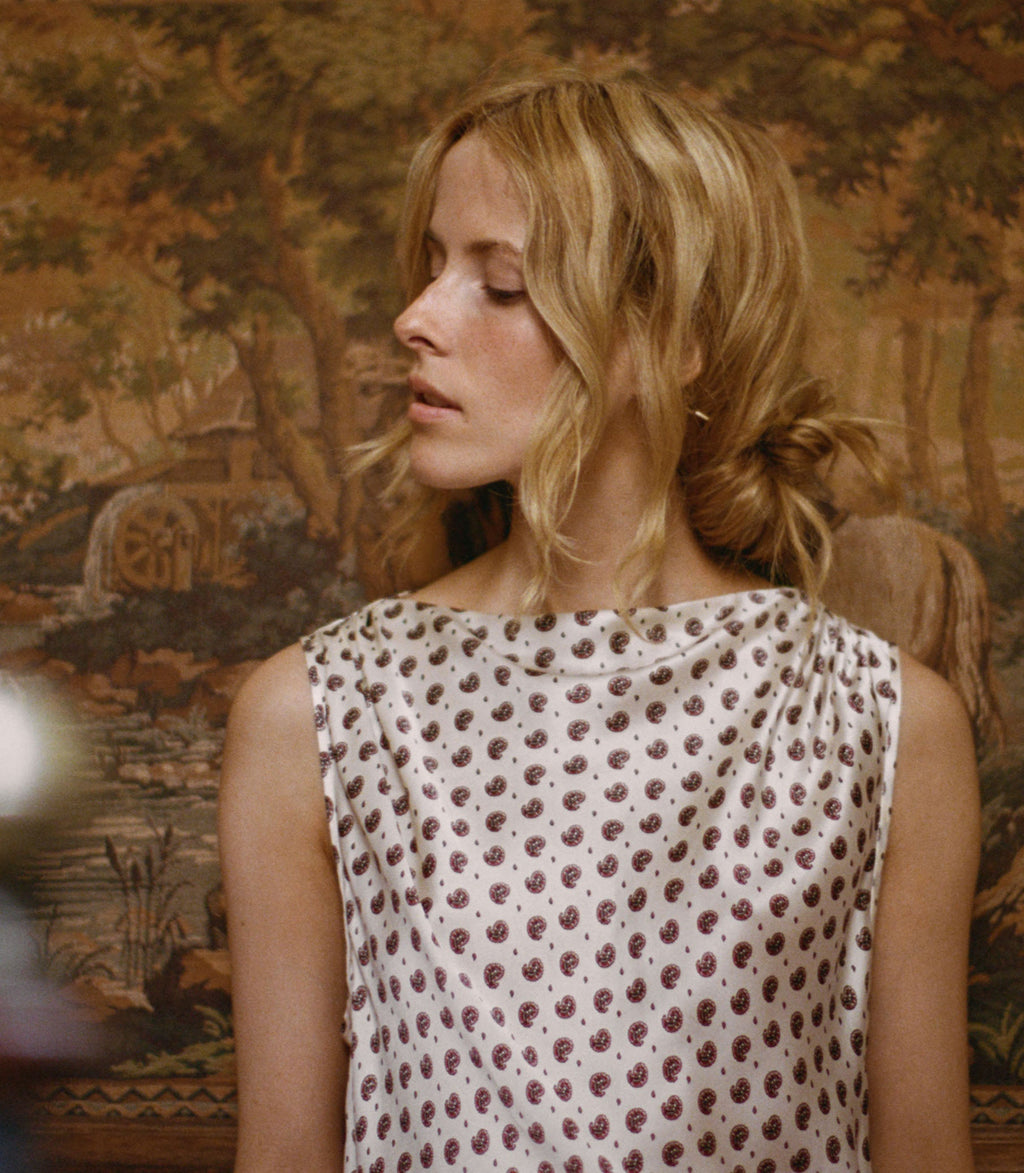 ALFREDA DRESS -- FRANCOISE FOULARD