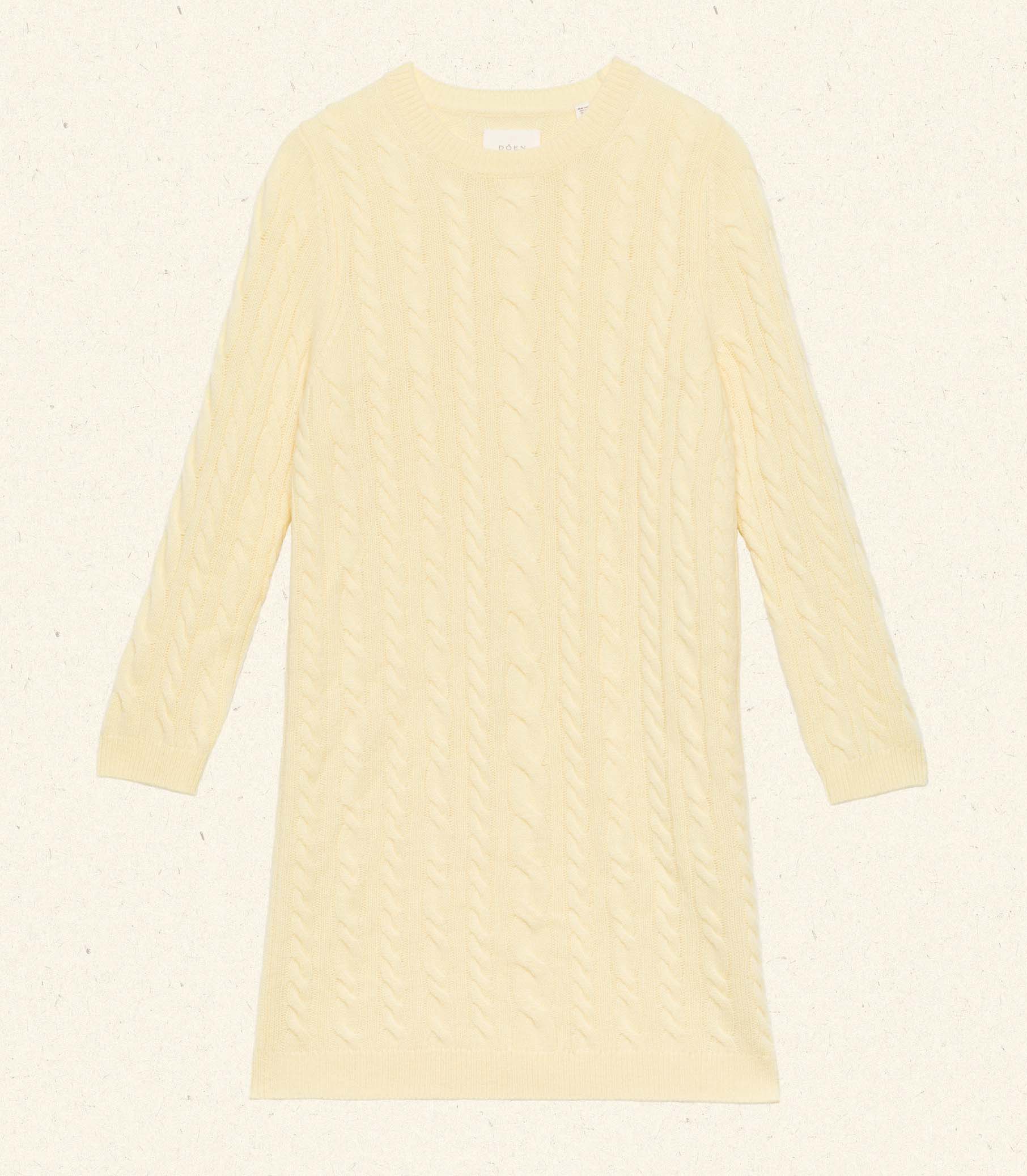 ALICE CASHMERE DRESS -- BUTTERCUP