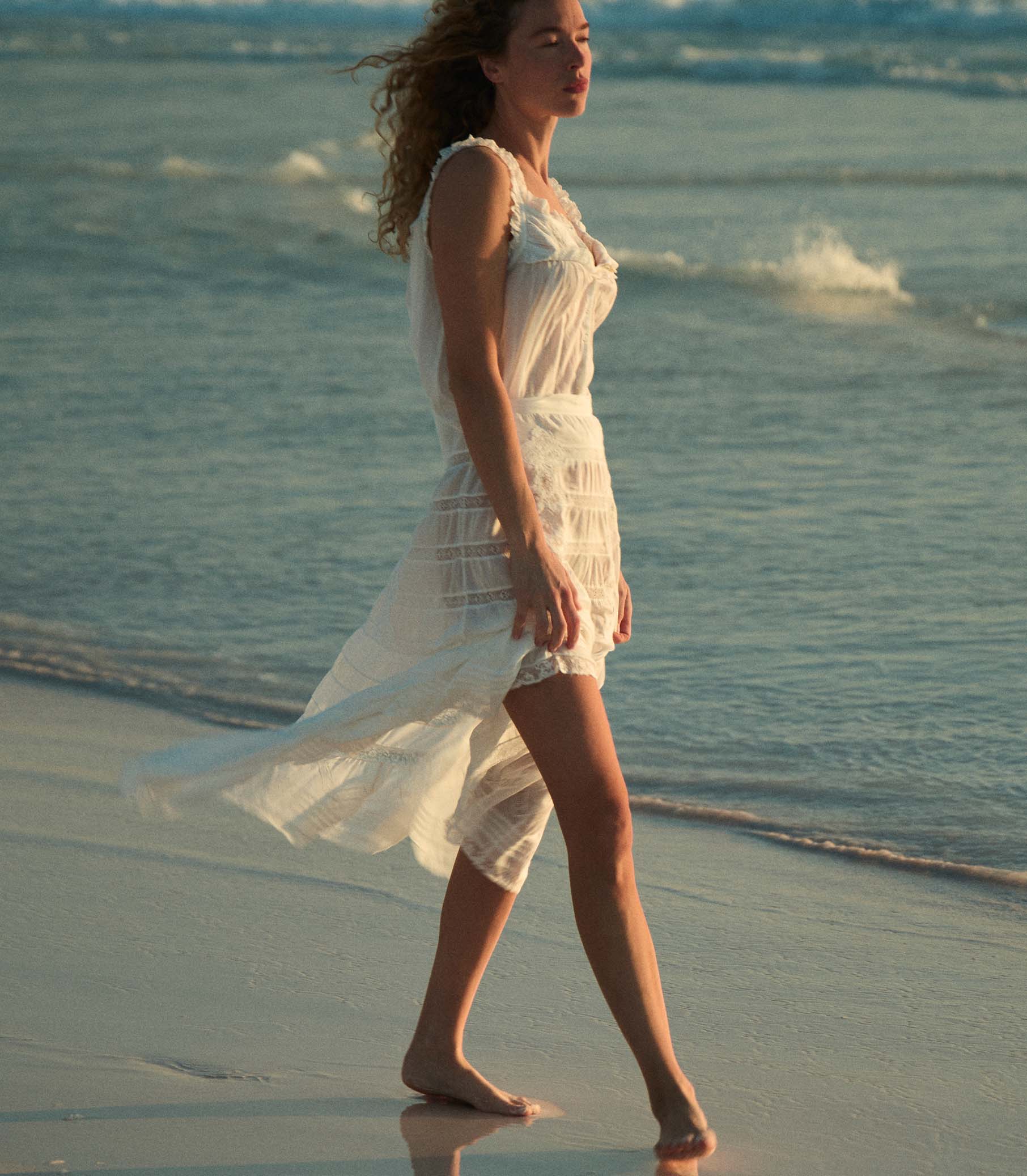 ALLURA SKIRT -- SALT