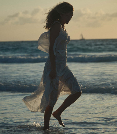 ALLURA SKIRT -- SALT