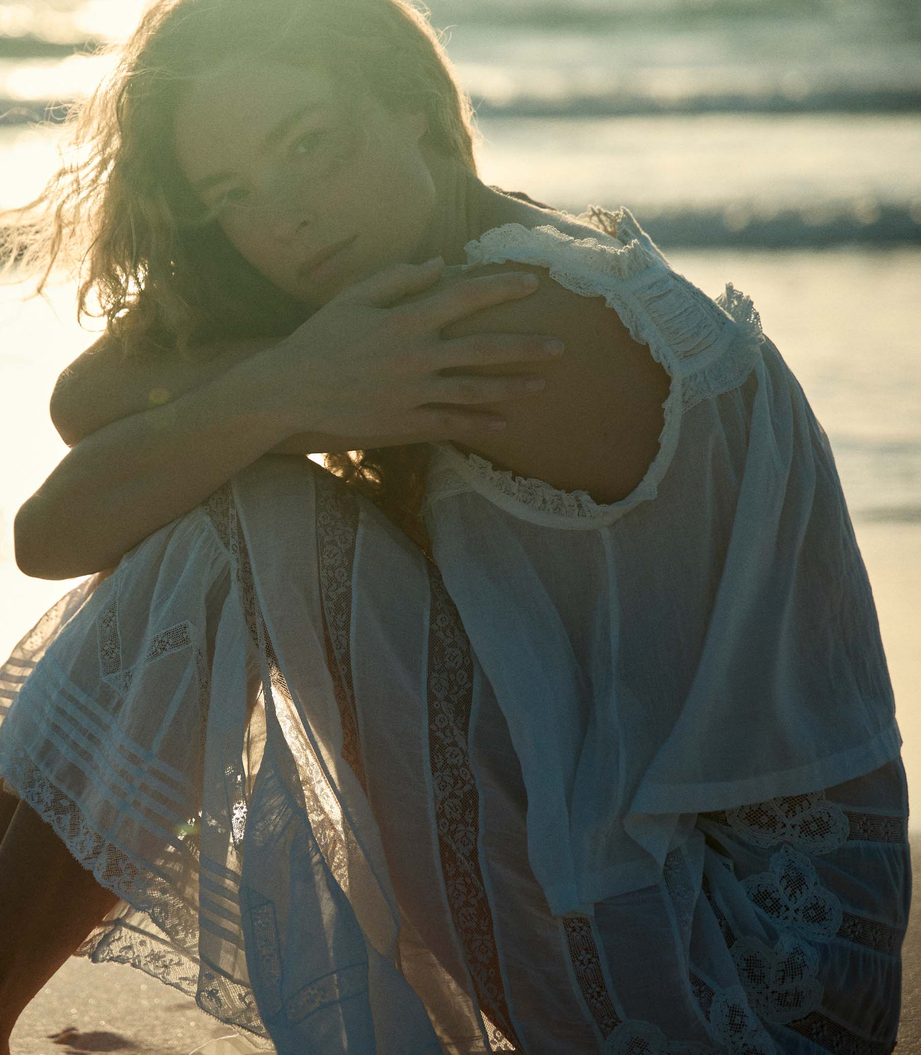 ALLURA SKIRT -- SALT