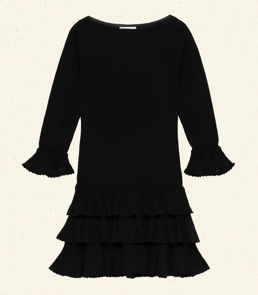 AMELINA DRESS -- BLACK