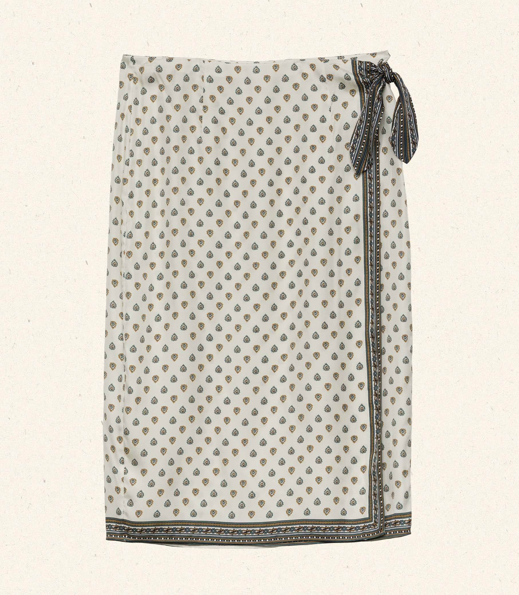 DELIA SKIRT -- RIVIERA FOULARD