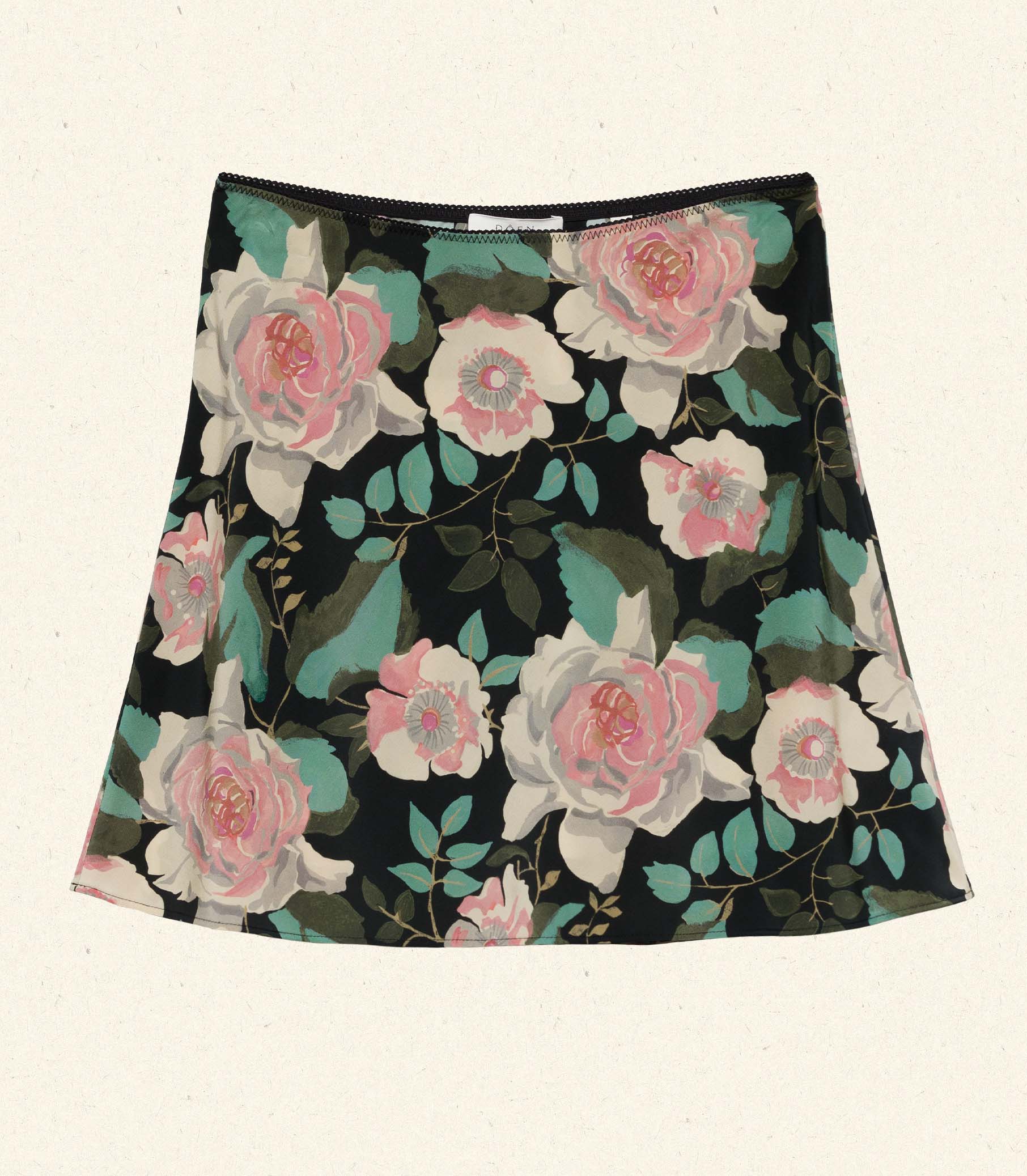 GIULIETTA SKIRT -- ROSE GARDEN FLORAL