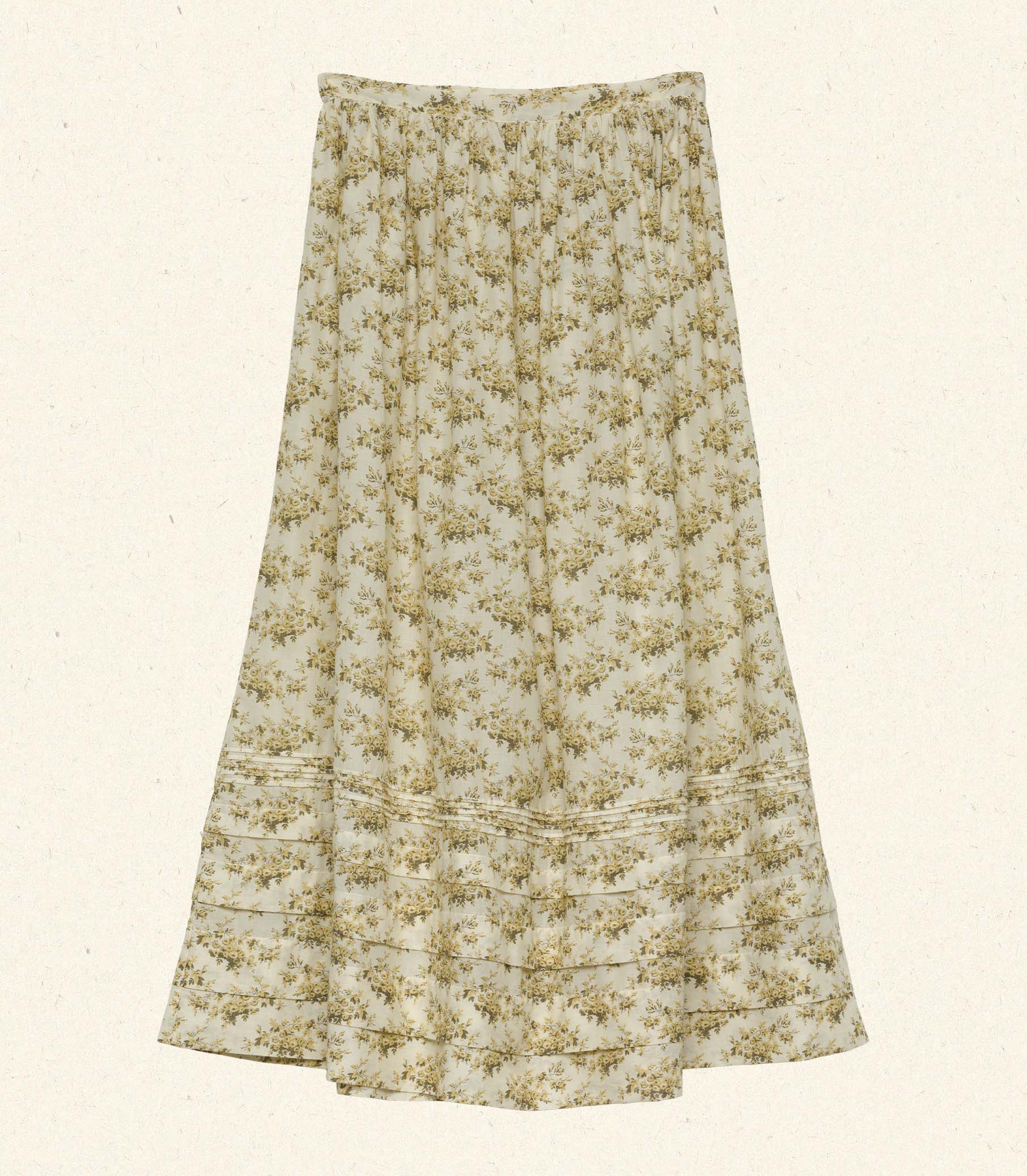 MARCIE SKIRT -- CITRON ROSIER FLORAL