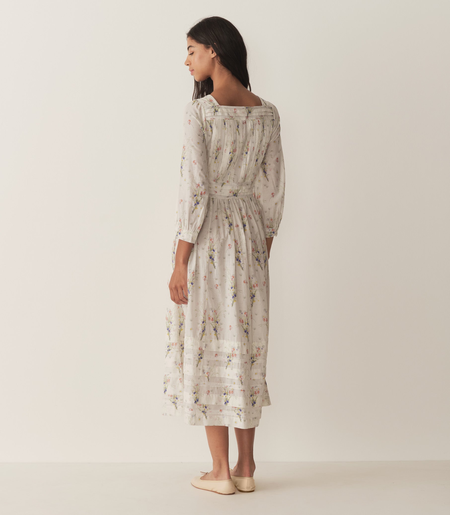 MINTA DRESS -- PAINTED BOUQUET