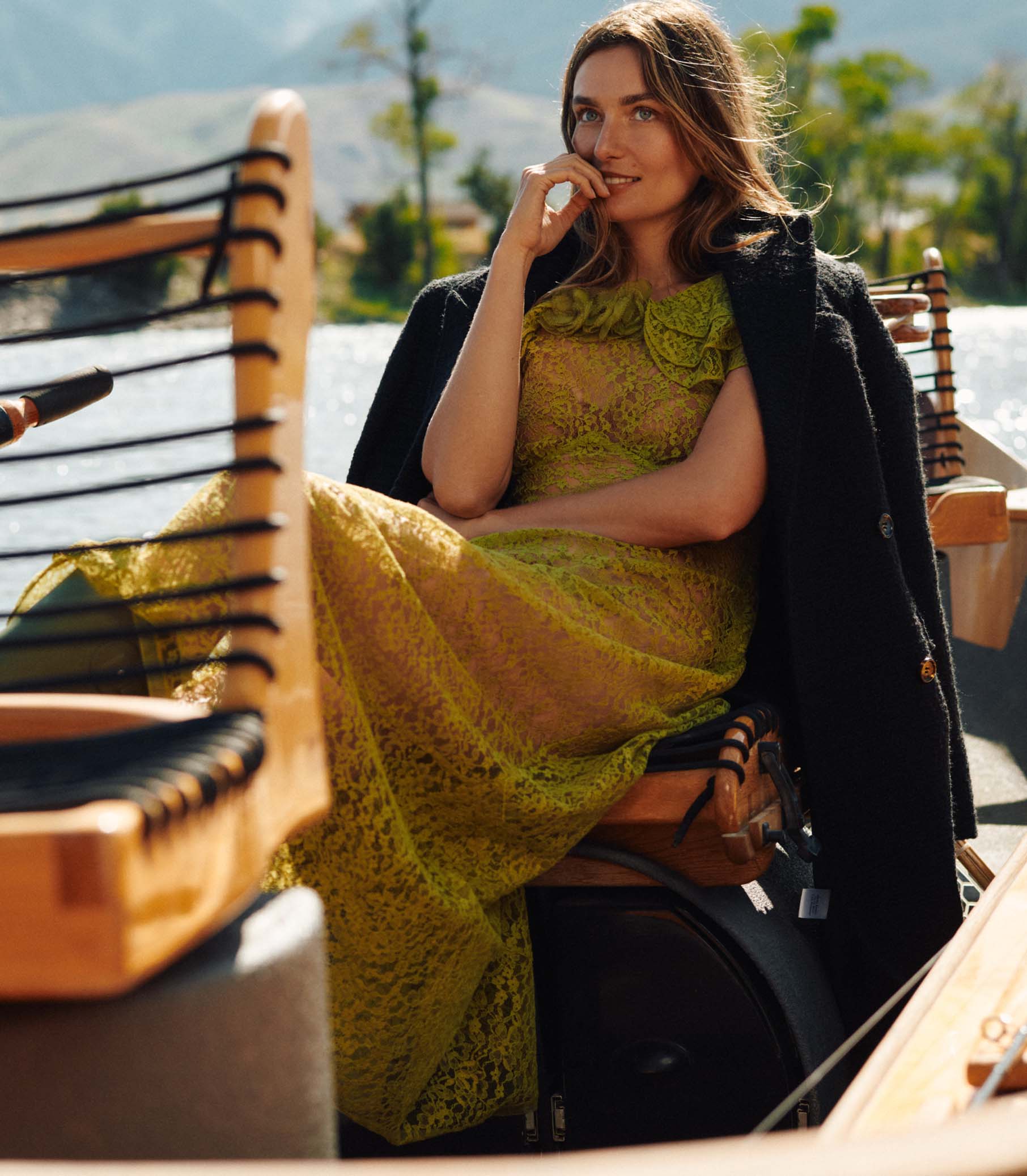 WILHELMINA COAT -- BLACK