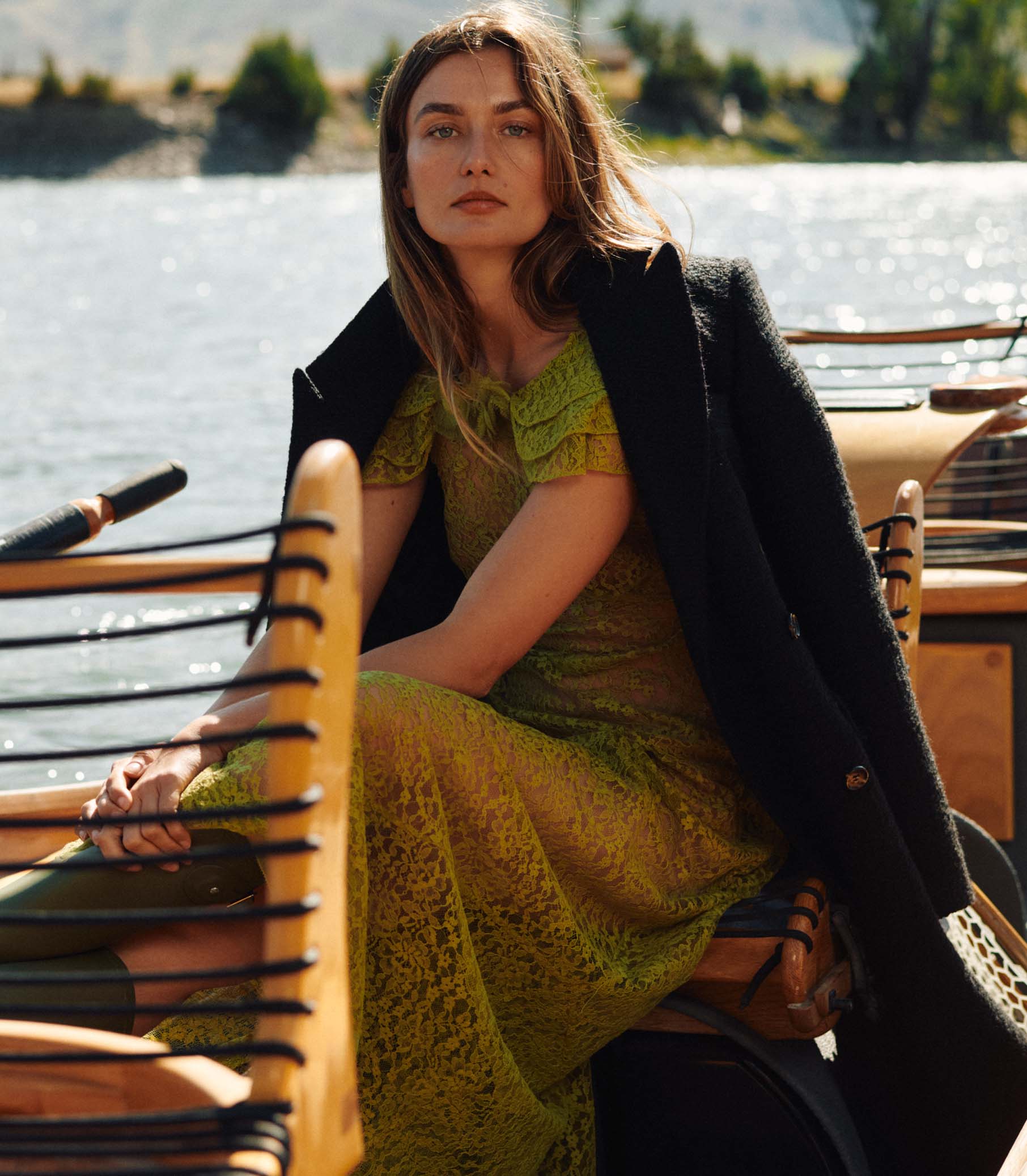 WILHELMINA COAT -- BLACK