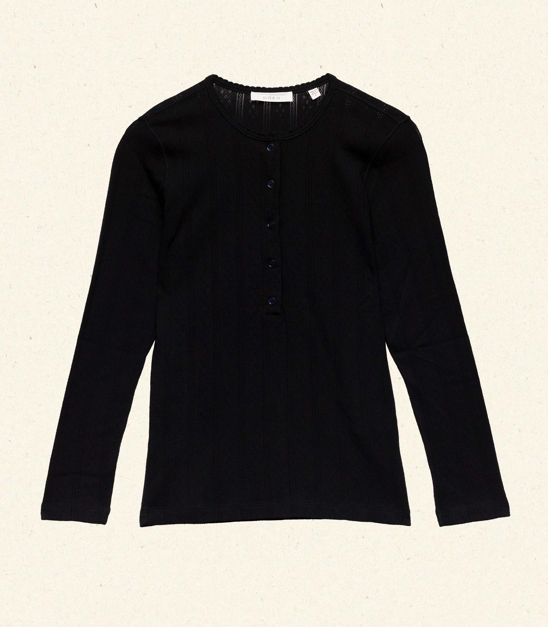 PAOLA TEE -- BLACK QUELLE JOLIE POINTELLE