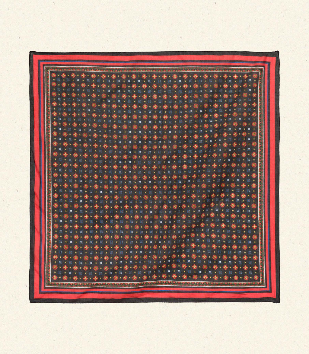 PETIT PENNY BANDANA -- NOIR MONTMARTRE FOULARD