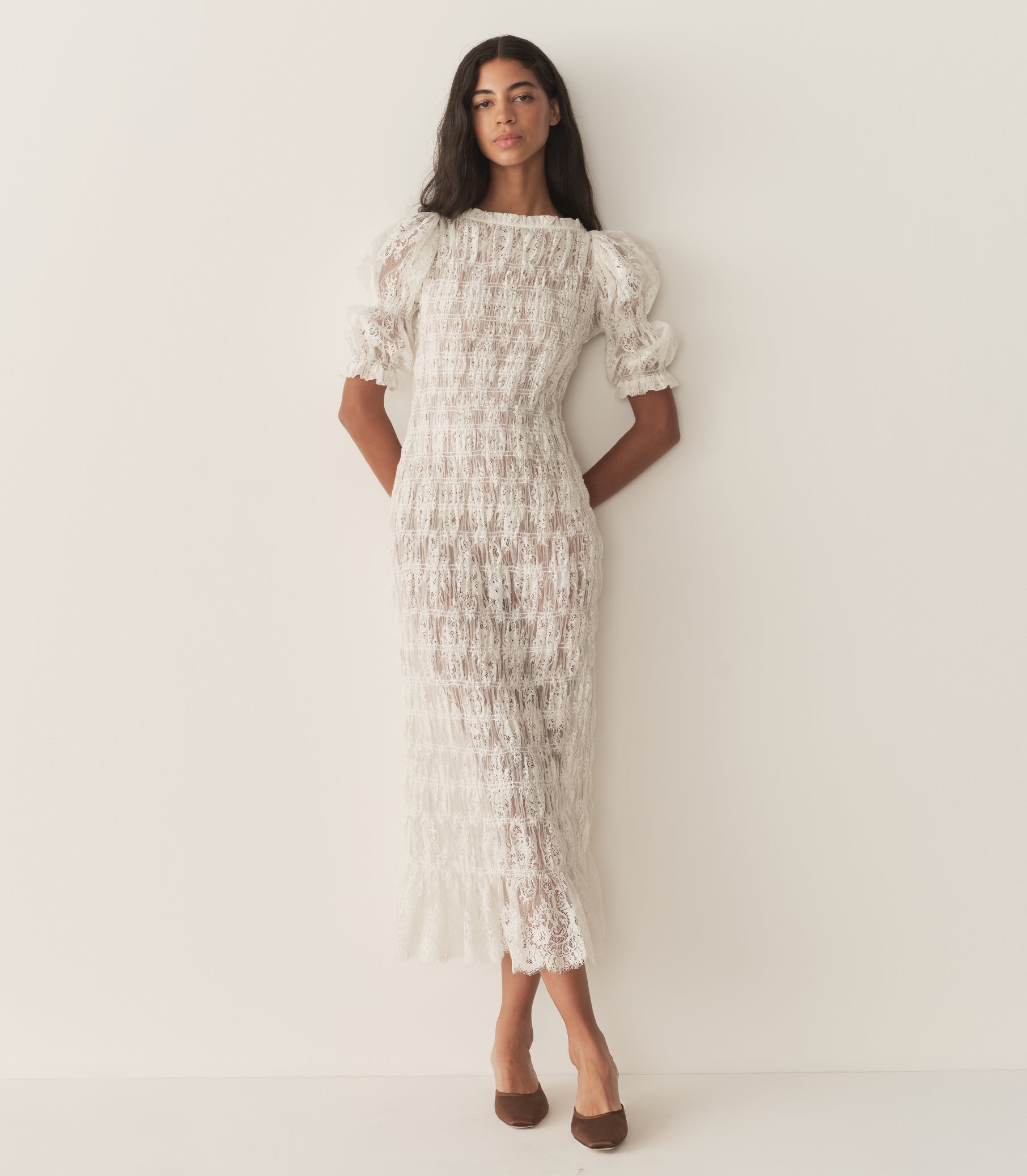 RAQUELLA DRESS -- SALT LACE