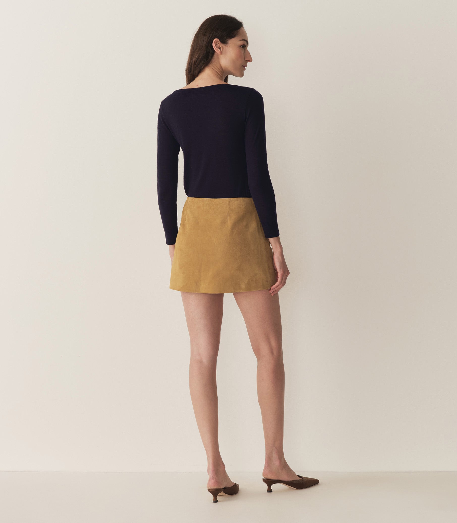 COURTNEY SKIRT -- LIGHT CAMEL