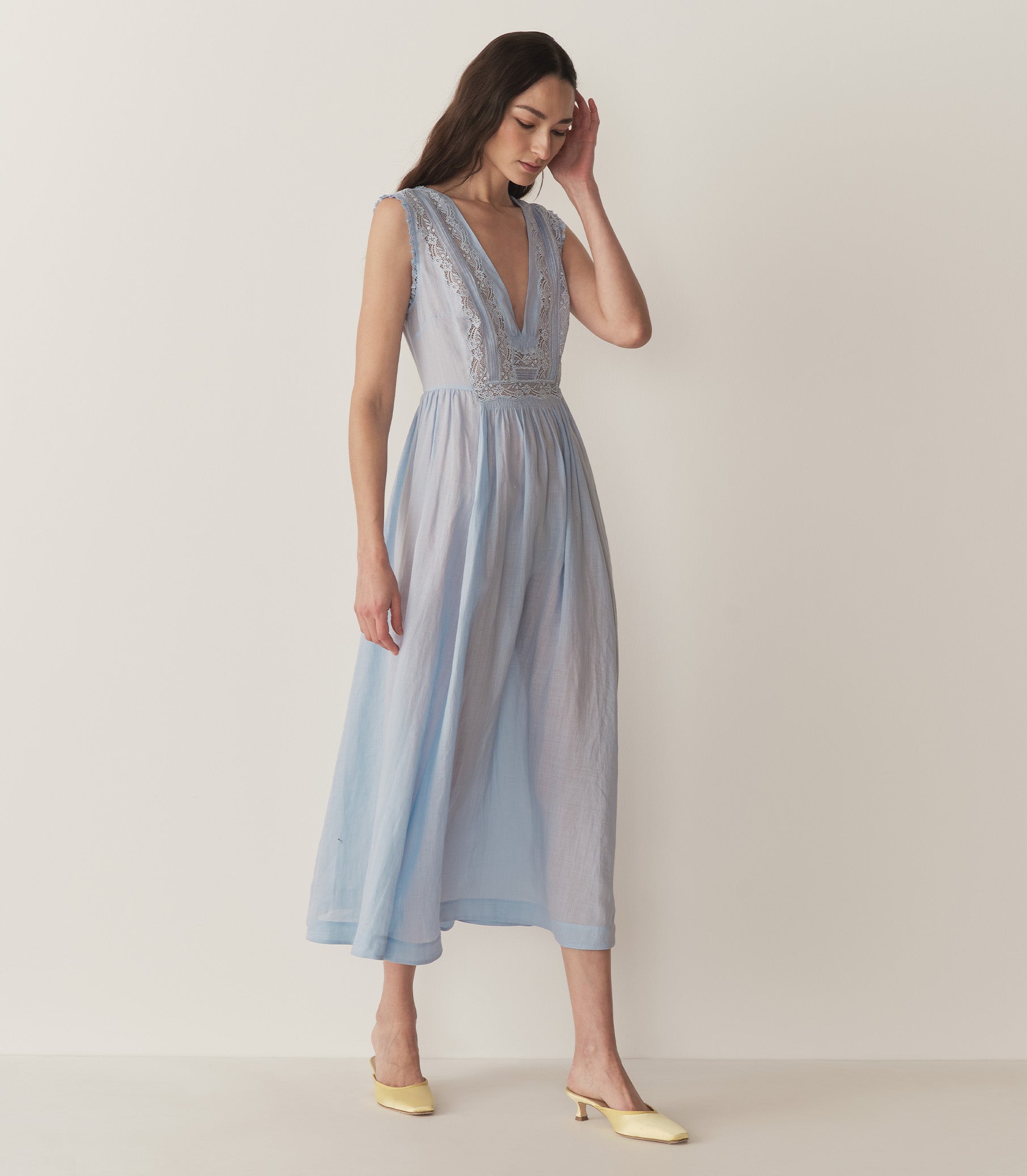 VICTORIA DRESS -- ICY BLUE